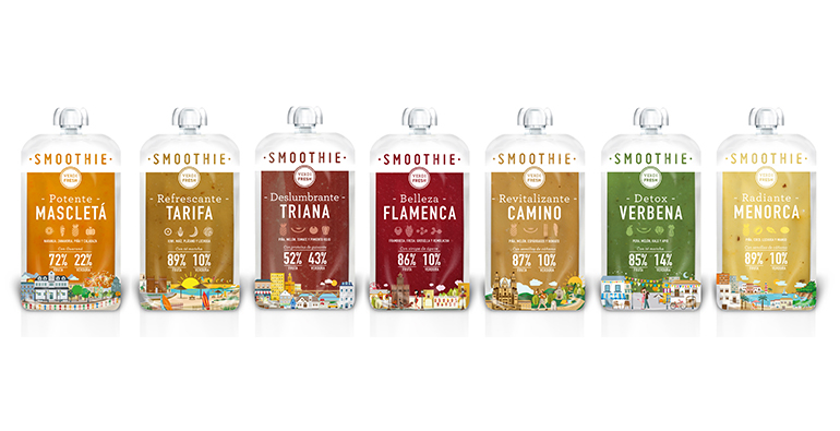 Smoothies Verdifresh, propiedades saludables y sabor mediterráneo en formato pouch