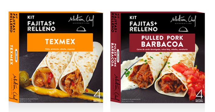 Preparados para fajitas gourmet en varios sabores como pollo texmex y pulled pork barbacoa