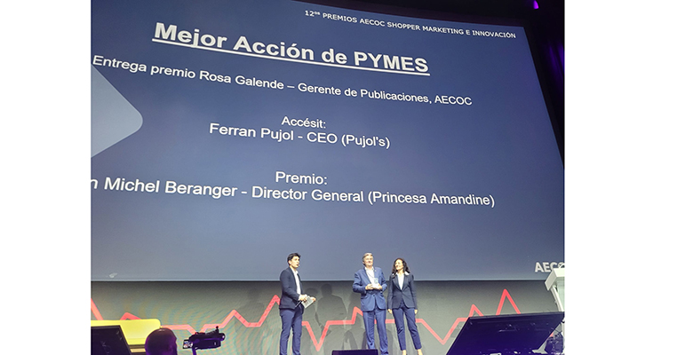 Princesa Amandine se lleva al premio a la mejor acción de desarrollo pymes en los Premios AECOC Shopper Marketing e Innovación 2024 