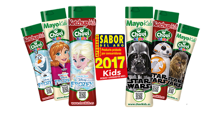 Chovi Kids, nuevas salsas para niños más saludables y coleccionables