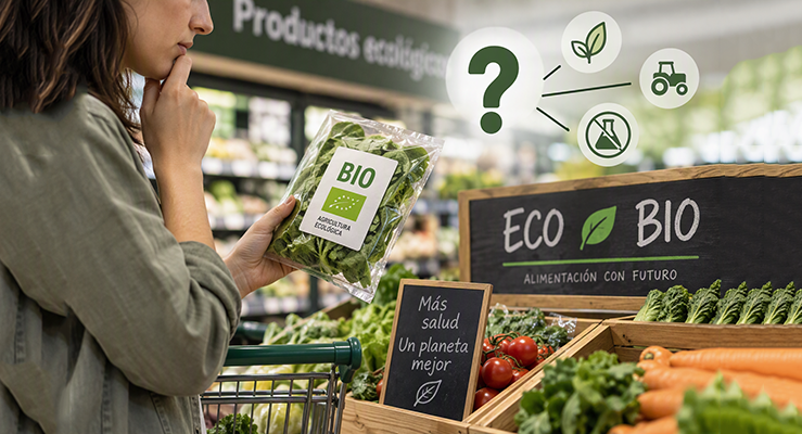 El auge de los alimentos ecológicos choca con la desconfianza del consumidor: el 68% teme mensajes engañosos