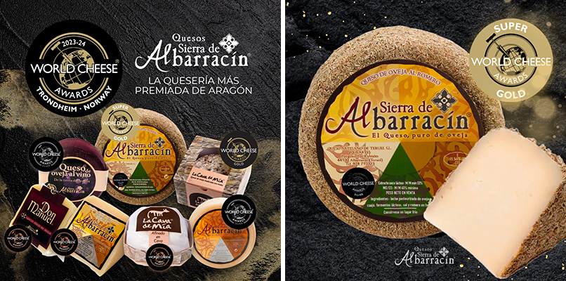 Queserías de Albarracín se trae siete medallas de Noruega en los World Cheese Awards