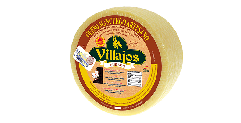 Queso Manchego Artesano DOP Curado, distinguido como 