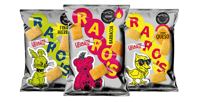 Raros sabor barbacoa: snacks elaborados a base de lenteja y maíz