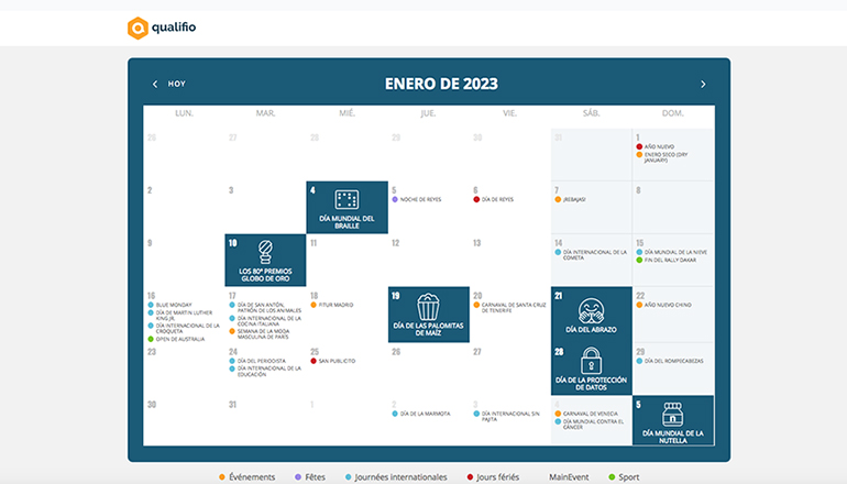 Retail Actual, calendario marketing