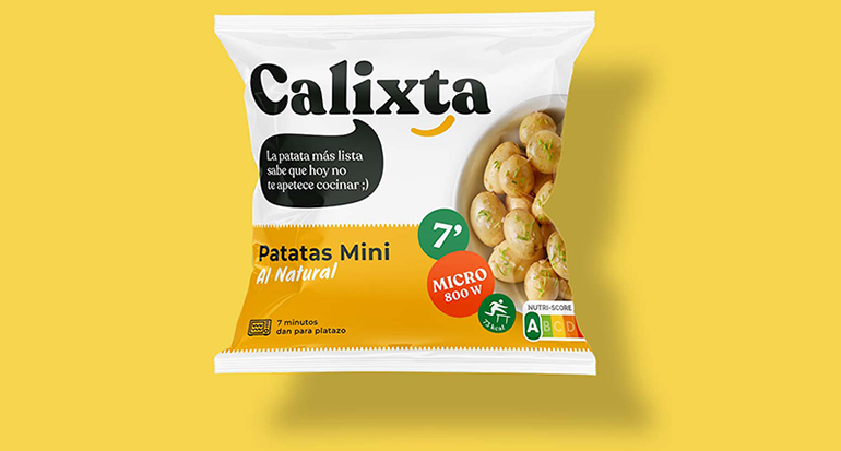 La marca de patatas para microondas Calixta (Lázaro) ahora disponible ...