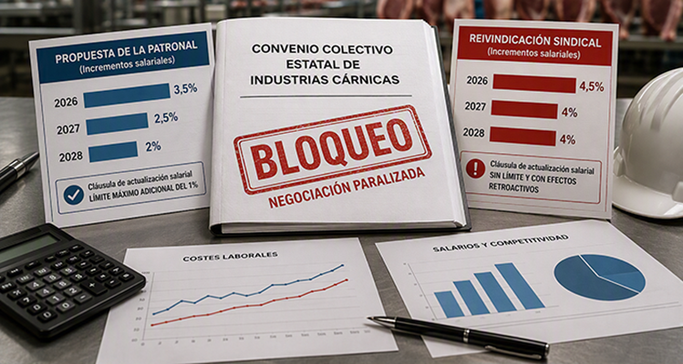 Convenio estatal industrias cárnicas: las patronales emprenderán acciones legales ante el bloqueo de los sindicatos