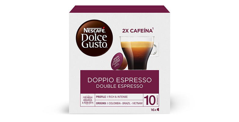 Estimulante espresso doble con cuerpo intenso y densa crema - Retail Actual