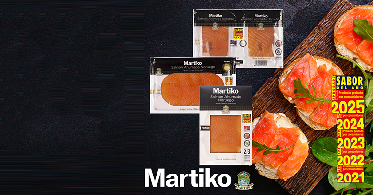 salmón ahumado Martiko