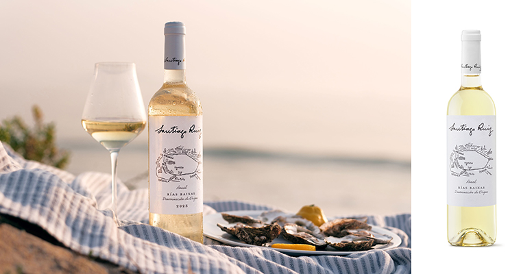 Santiago Ruiz 2025: coupage de 5 variedades de uva emblemáticas de las Rías Baixas