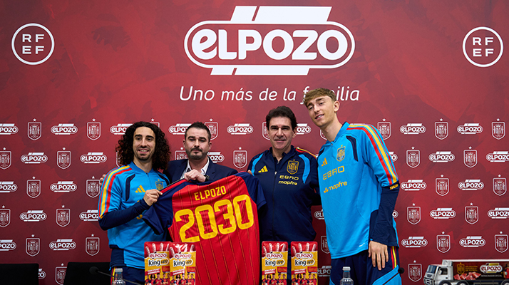 La Selección Española de Fútbol contará con El Pozo como patrocinador hasta 2030