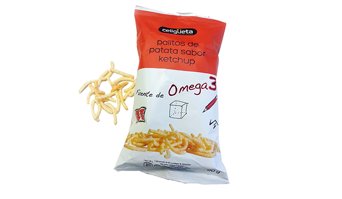 Nuevos palitos de patata con Omega 3 y 6, pensados para los más pequeños