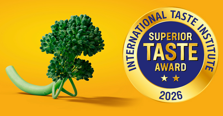 El Broccolini Bimi recibe un Superior Taste Award 2026