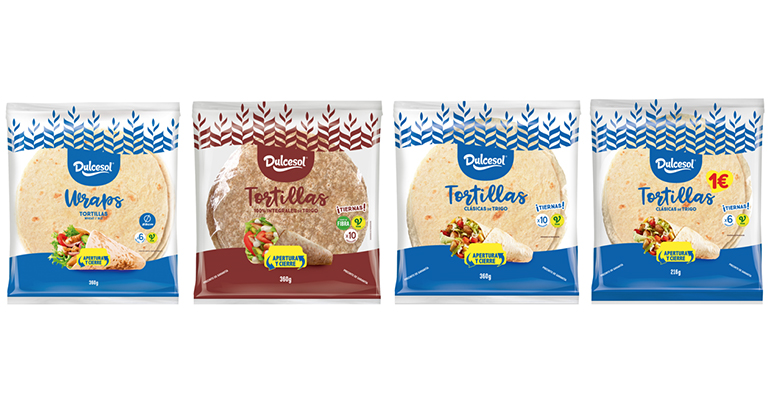 Tortilla harina de trigo Dulcesol fajitas