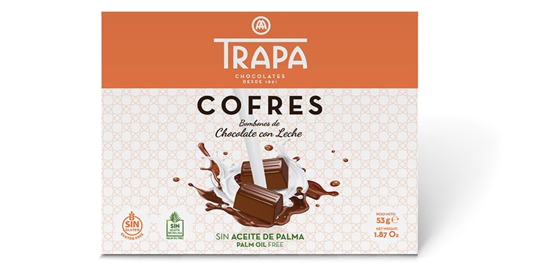 Cofres Trapa, bombones chocolate