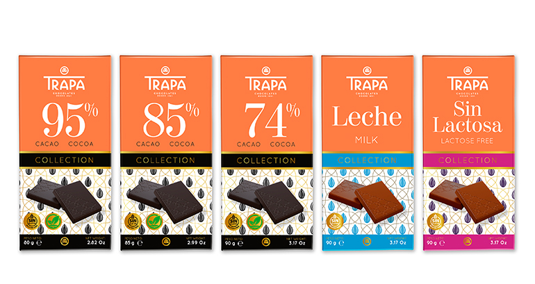 Trapa Collection, nueva gama de tabletas de chocolate para abarcar todos los gustos