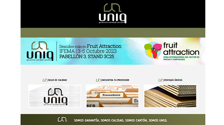 Uniq muestra en Fruit Attraction 2023 su gama ampliada de calidades en envases de cartón