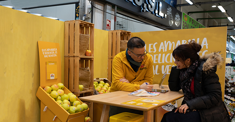 manzanas Val venosta en los mercas y fruterías