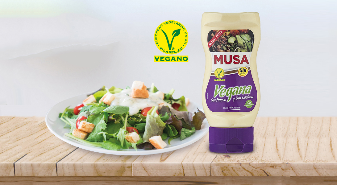 Nueva Musa Vegana: mayonesa con 0% ingredientes de origen animal, certificado V-Label