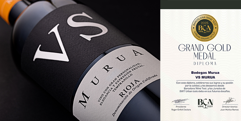 VS Murua, Gran Oro en Barcelona Wine Test por parte de los consumidores
