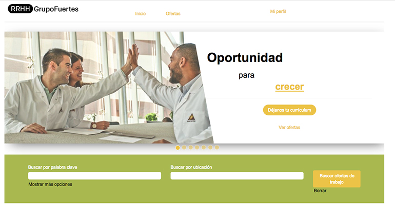 Grupo Fuertes pone en marcha su nueva web de empleo