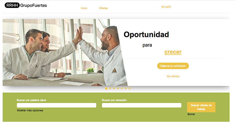 La nueva web de empleo de Grupo Fuertes ayudará a  atraer talento