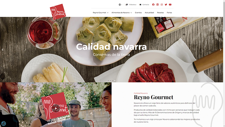 Nueva web de Reyno Gourmet para mostrar los alimentos de calidad de Navarra 