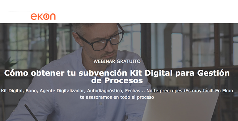 Ekon te invita este miércoles a un webinar gratuito sobre Kit Digital